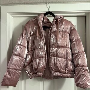 Zara Metallic Pink Jacket Size Medium